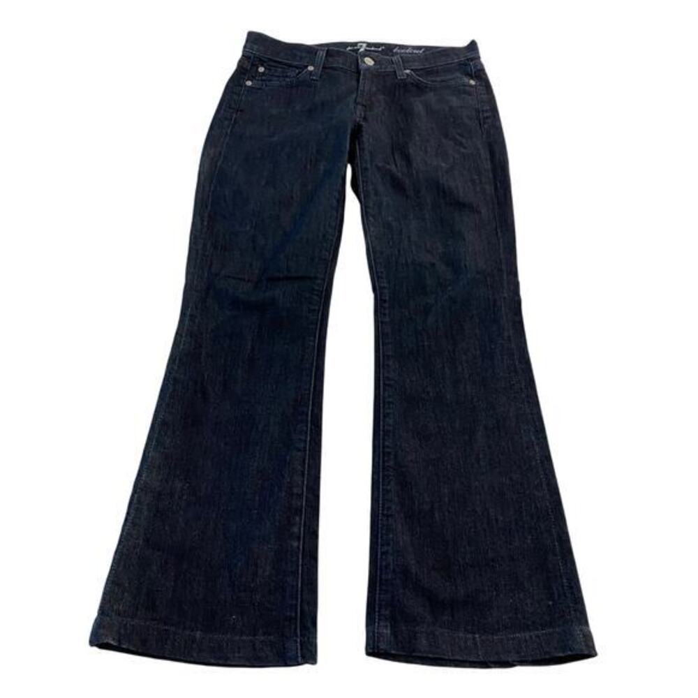 7 for all Mankind Blue Bootcut Jeans with Rhinestones‎ Bling Size 26